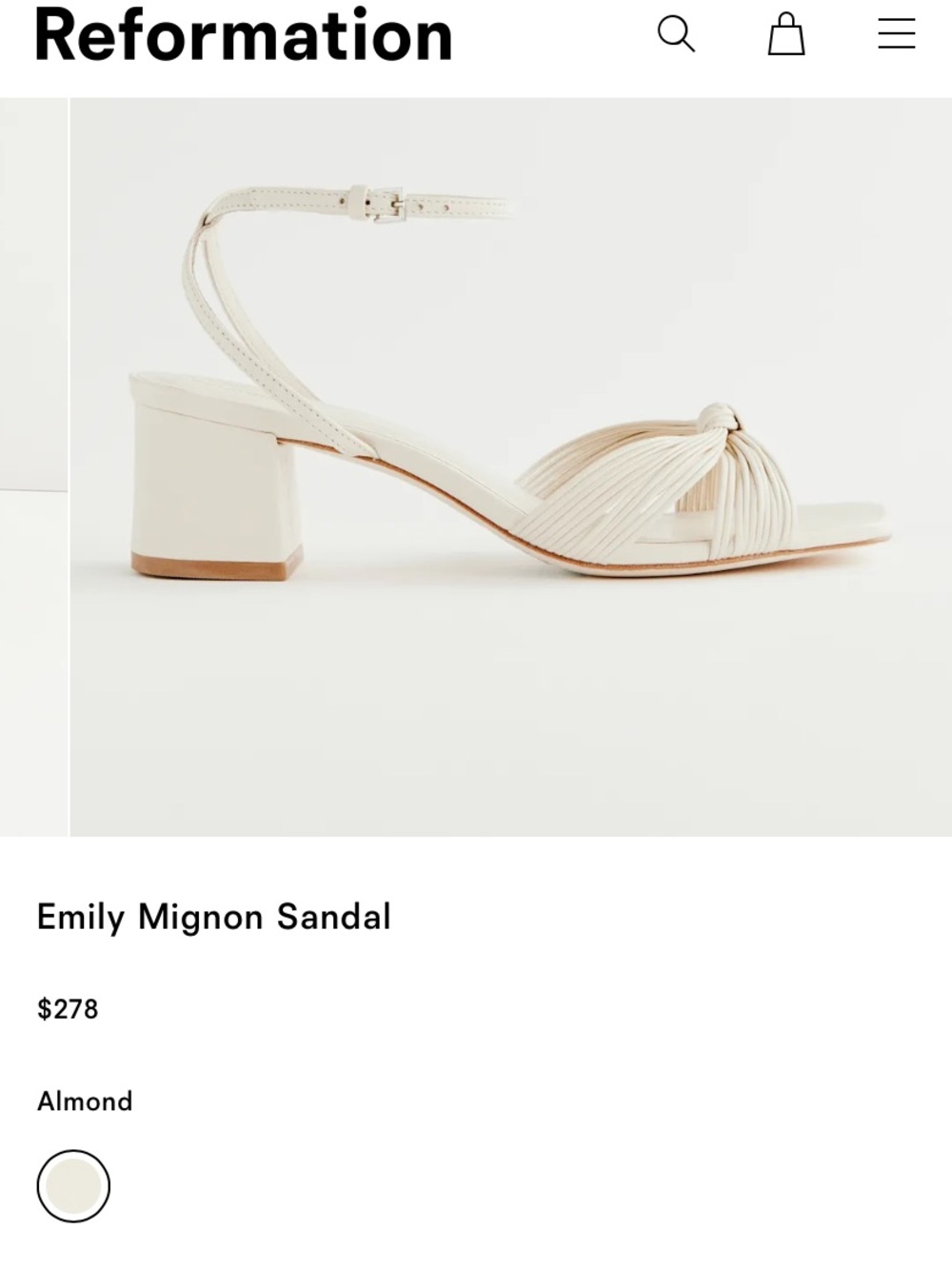 Reformation Emily 2” Block Heel - Picture 2 of 10